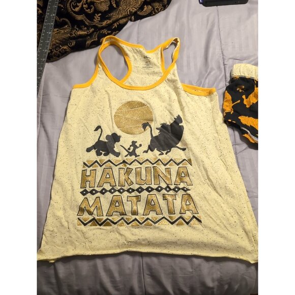 Disney Lion King Girls 2- Piece Sleepwear Size XS Shorts Tank Top - Picture 2 of 7